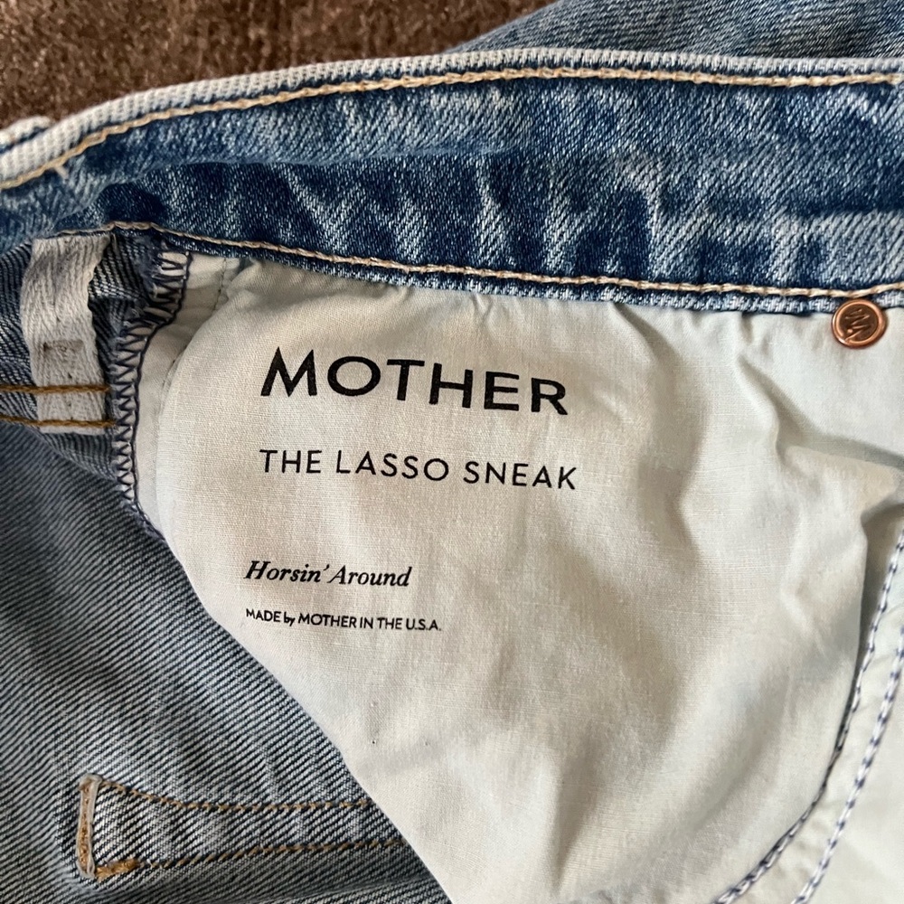 MOTHER Denim the Lasso Sneak in Horsin’ Around, size 29.